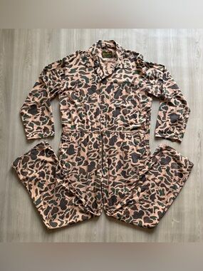 Vintage 70s 8Os Hunter's Choice Coveralls Duck Camo Sz 2XL